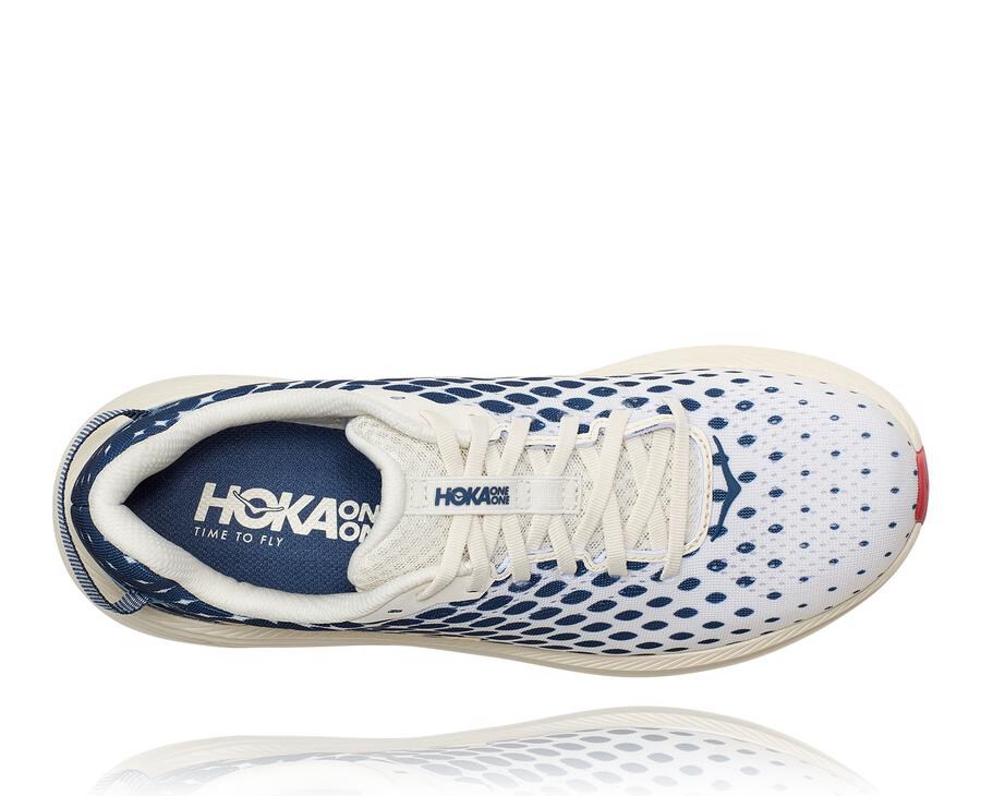 Hoka One One Tenisky Panske Biele/Modre - Rincon 2 - 30786-FDTR